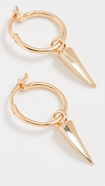 商品Missoma|迷你爪形吊坠圈式耳环,价格¥602,第5张图片详细描述