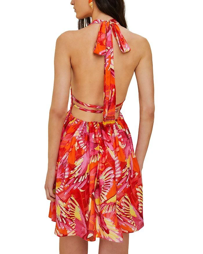 商品Farm Rio|Flying Birds Halter Mini Dress,价格¥1411,第2张图片详细描述