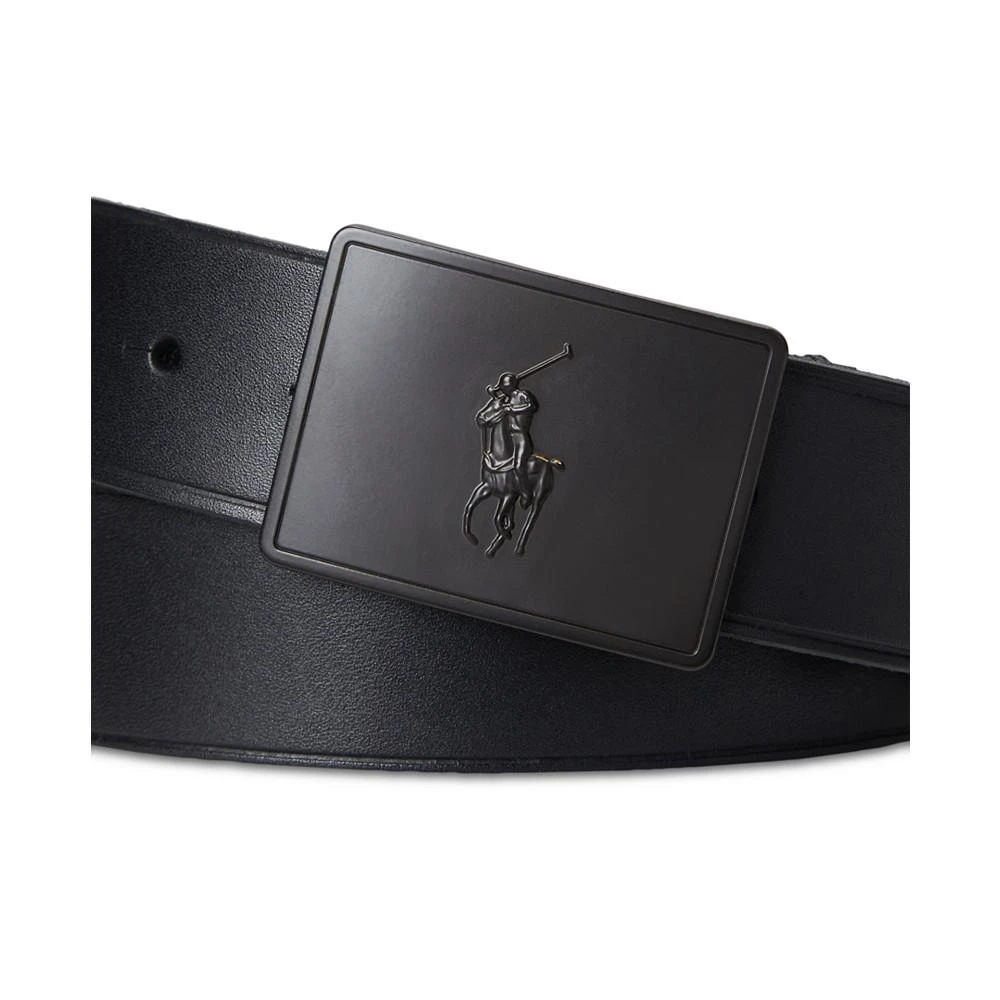 商品Ralph Lauren|Men's Plaque-Buckle Leather Belt,价格¥659,第2张图片详细描述