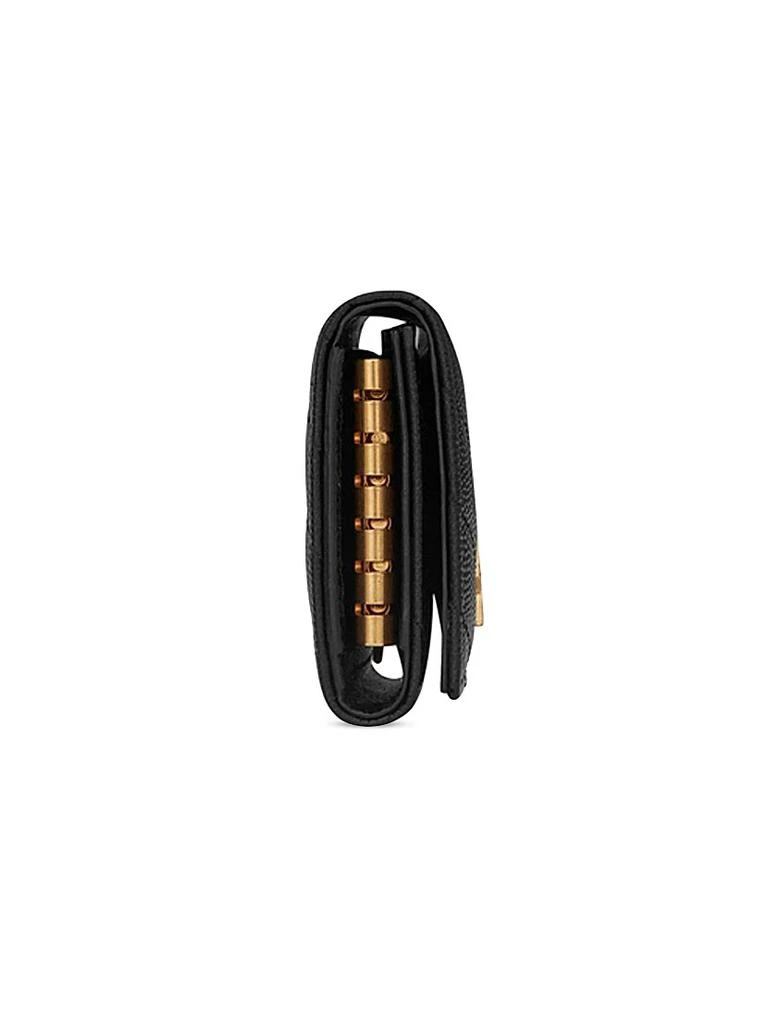商品Yves Saint Laurent|Cassandre Slim Key Case in Grain De Poudre Embossed Leather,价格¥2987,第3张图片详细描述