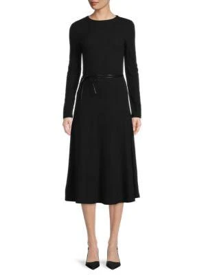商品Vince|Belted Midi A Line Dress,价格¥709,第1张图片