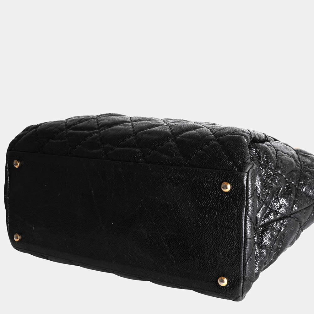 Chanel Black Glazed Caviar Leather CC Crave Shoulder Bag商品第3张图片规格展示