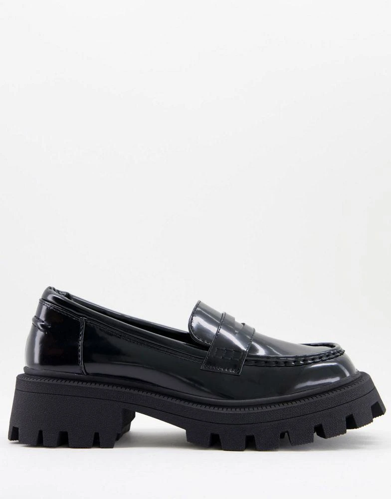 商品ASOS|ASOS DESIGN Mulled chunky loafer in black,价格¥190,第1张图片