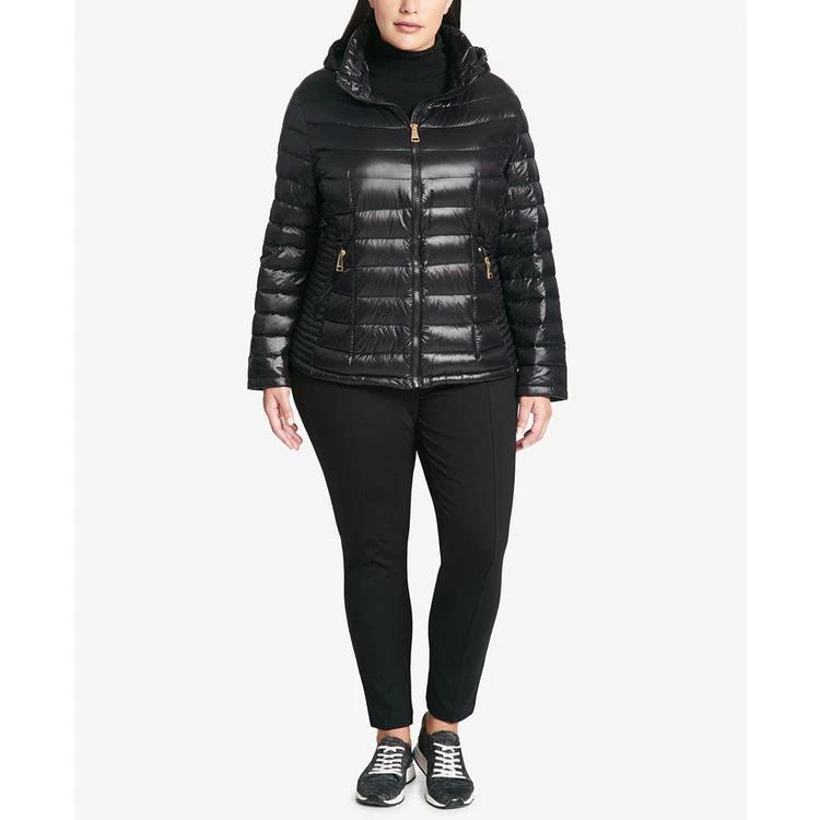 商品Calvin Klein|Plus Size Packable Puffer Coat,价格¥748,第5张图片详细描述