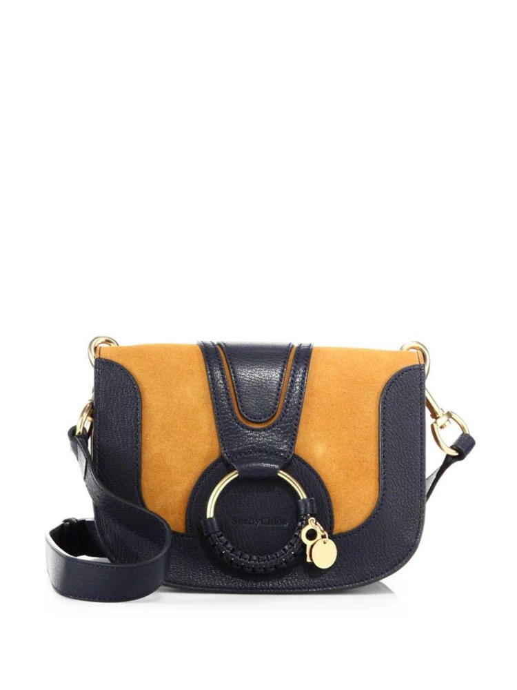 商品See by Chloé|Hana Small Leather & Suede Crossbody Bag,价格¥1672,第1张图片