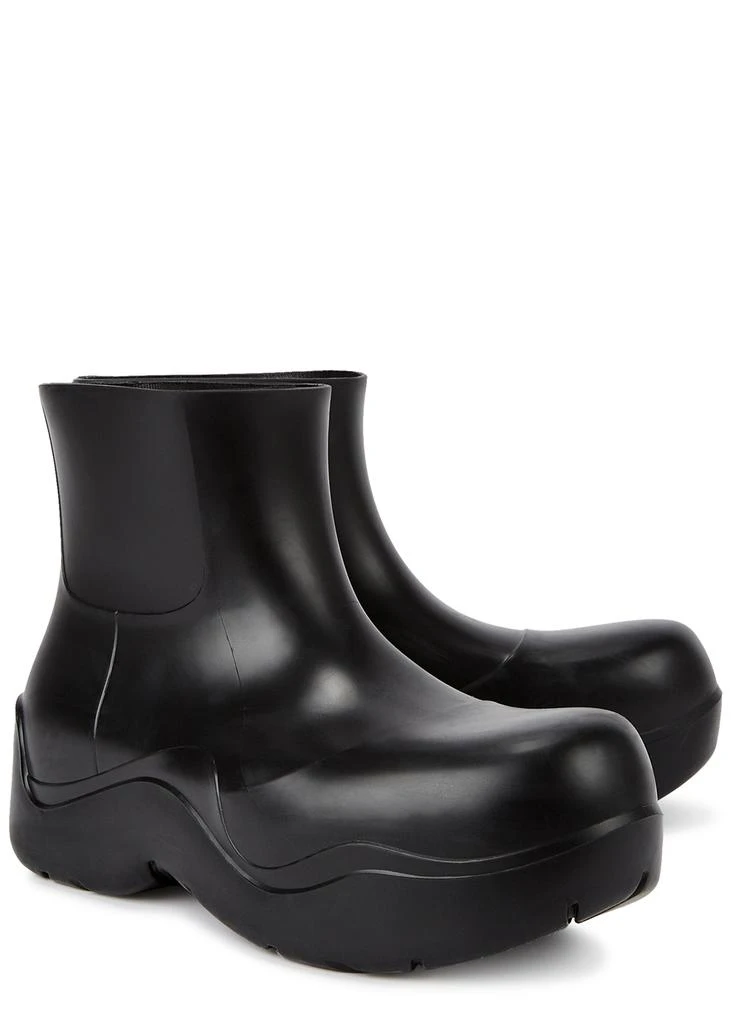商品Bottega Veneta|Puddle black rubber ankle boots,价格¥2244,第2张图片详细描述