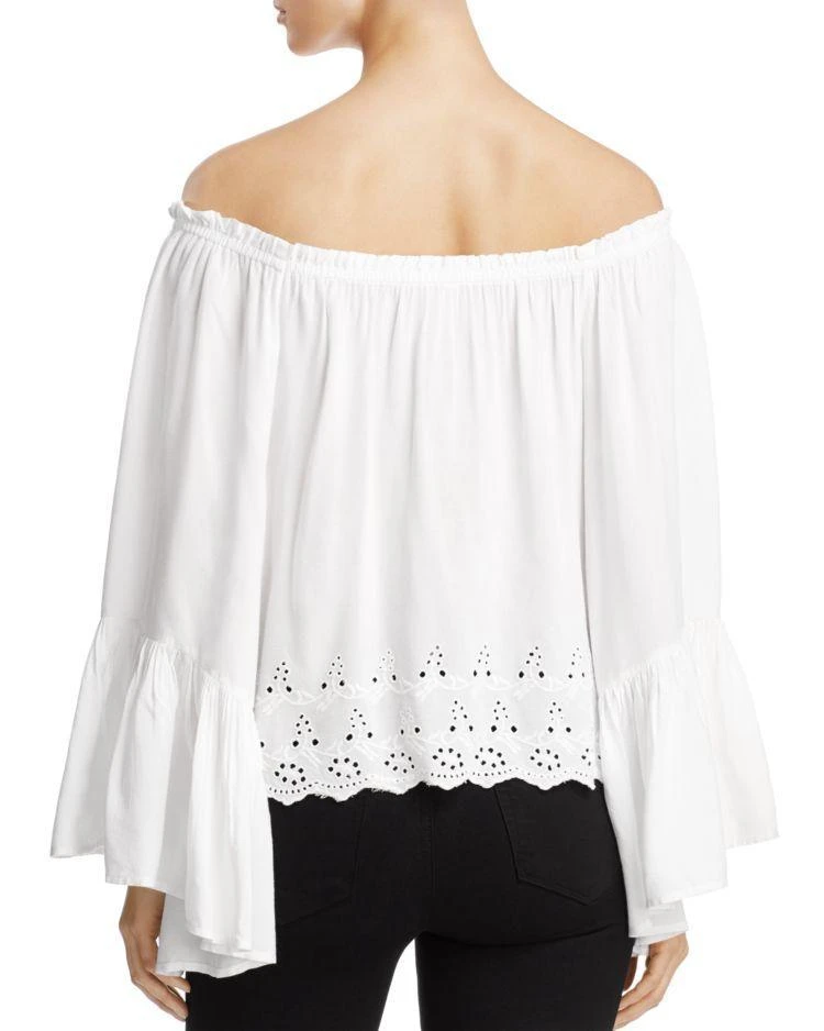 商品Elan|Off-The-Shoulder Eyelet Top,价格¥371,第2张图片详细描述