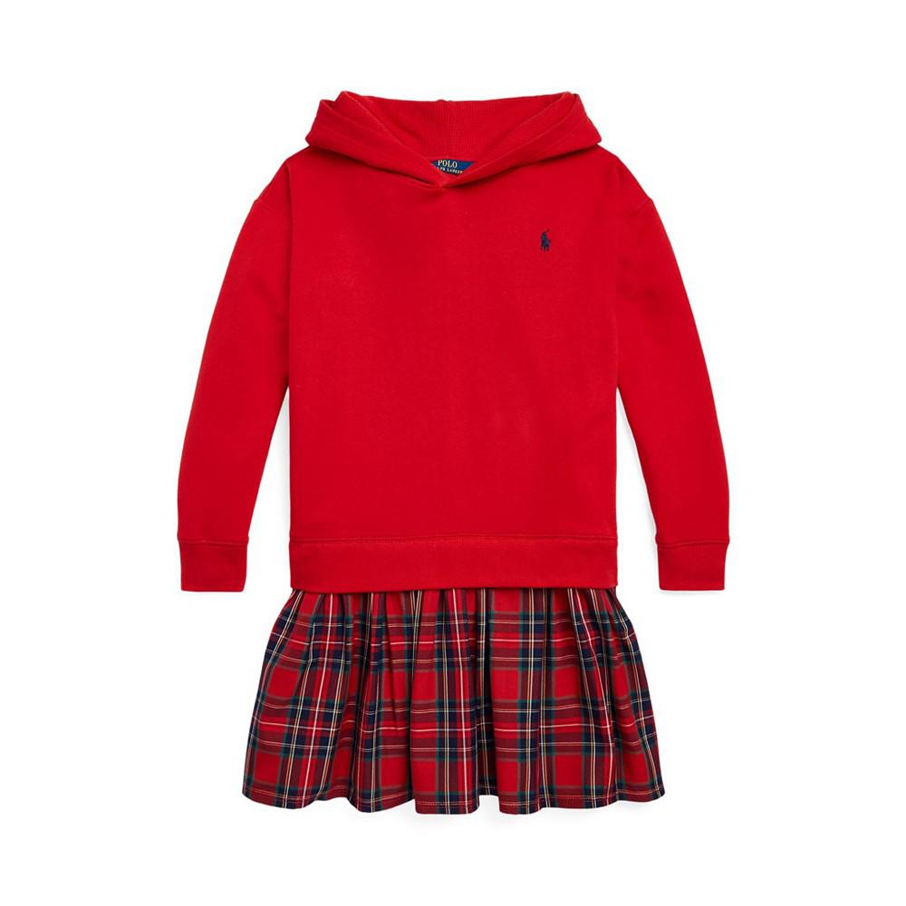 Polo Ralph Lauren | Big Girls Plaid Fleece Hoodie Dress 140.16元 商品图片