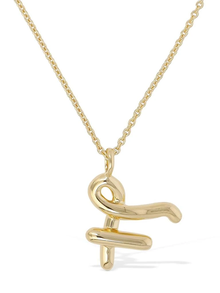 商品Missoma|Curvy Molten "f" Pendant Necklace,价格¥858,第1张图片