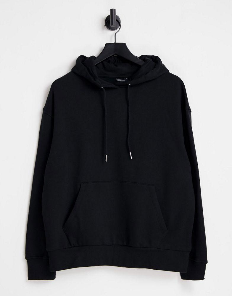 商品ASOS|ASOS DESIGN oversized boyfriend hoodie in black,价格¥172,第1张图片