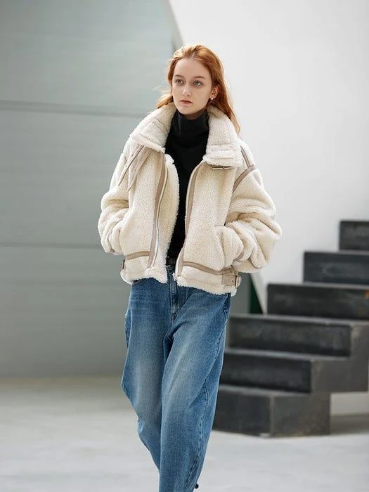 Logan Belted Shearling Jacket 商品