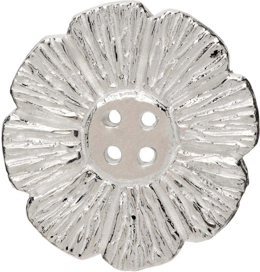 商品Bleue Burnham|SSENSE Exclusive Silver Marigold Button,价格¥1055,第1张图片