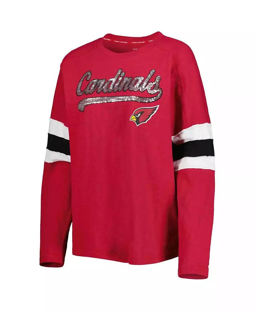 商品Tommy Hilfiger|Women's Cardinal Arizona Cardinals Justine Long Sleeve Tunic T-shirt,价格¥419,第3张图片详细描述