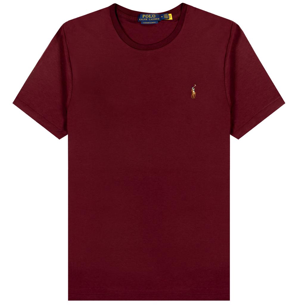 Ralph Lauren Custom Slim Soft Touch T-Shirt Classic Wine商品第1张图片规格展示