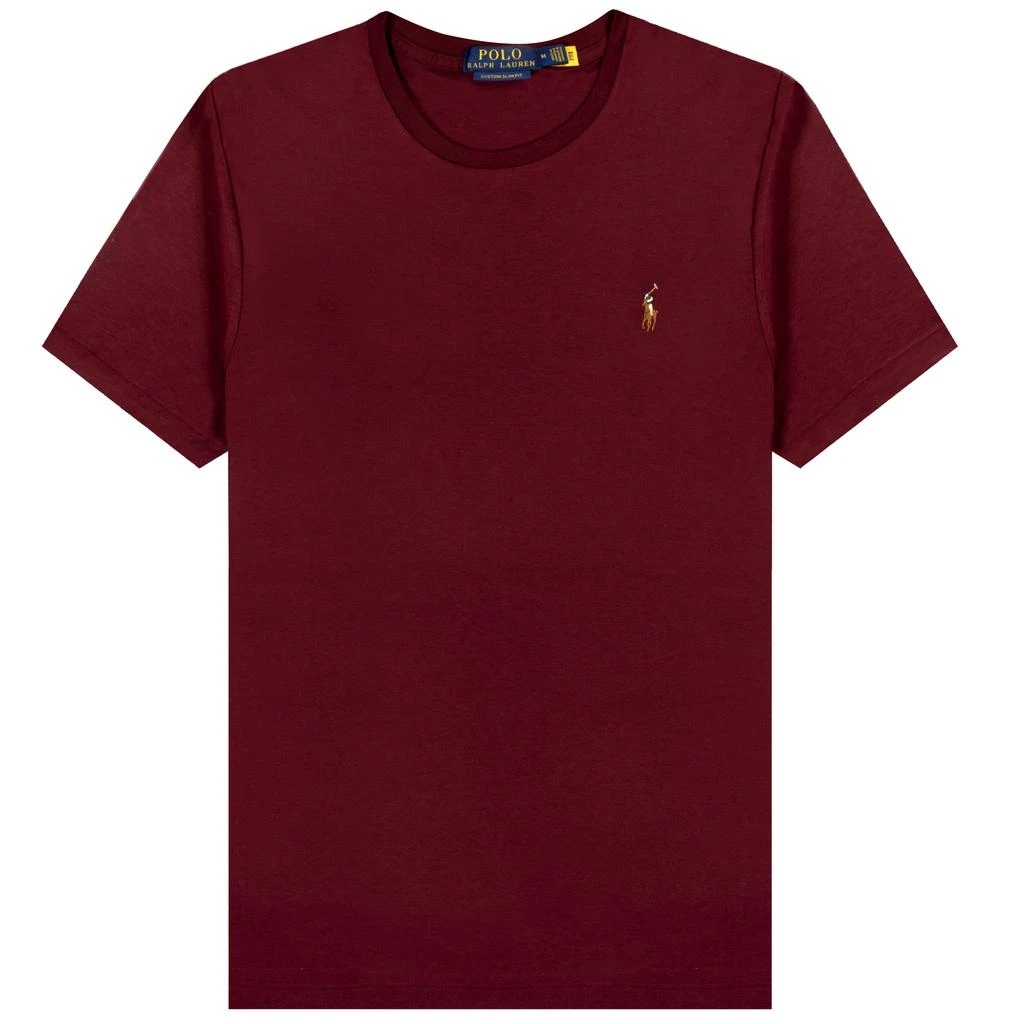 商品Ralph Lauren|Ralph Lauren Custom Slim Soft Touch T-Shirt Classic Wine,价格¥698,第1张图片