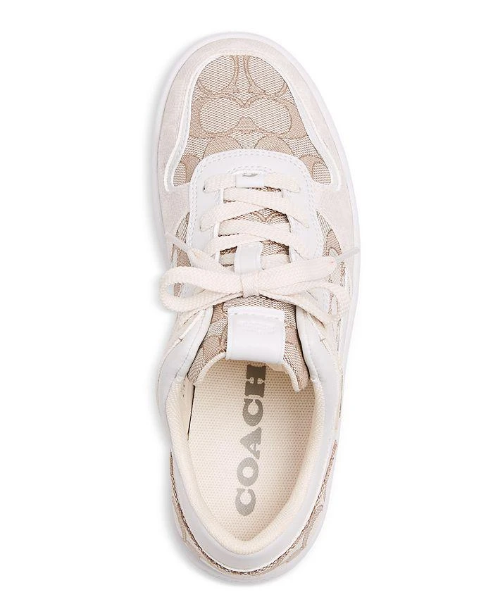 商品Coach|Women's C201 Multi Signature Low Top Sneakers,价格¥1468,第3张图片详细描述