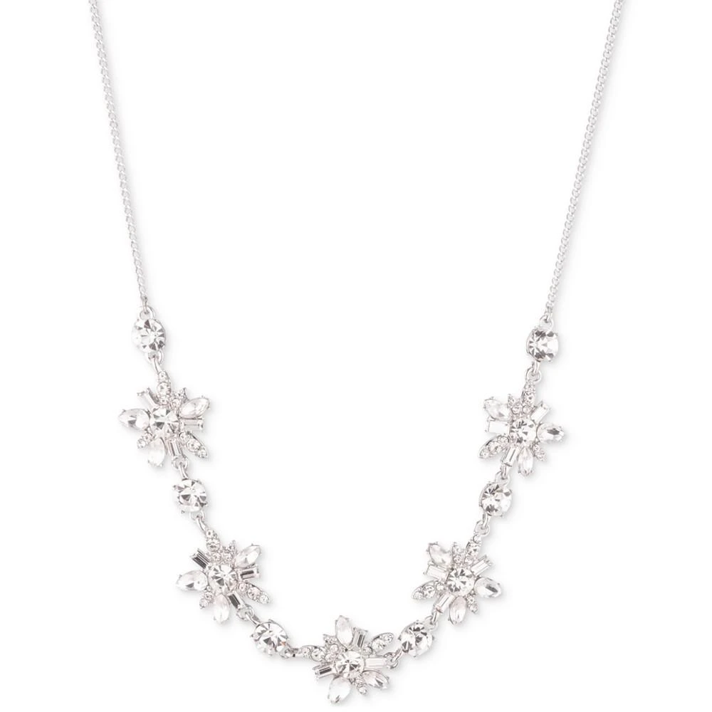 商品Givenchy|Silver-Tone Crystal Cluster Stone Frontal Necklace, 16" + 3" extender,价格¥574,第1张图片