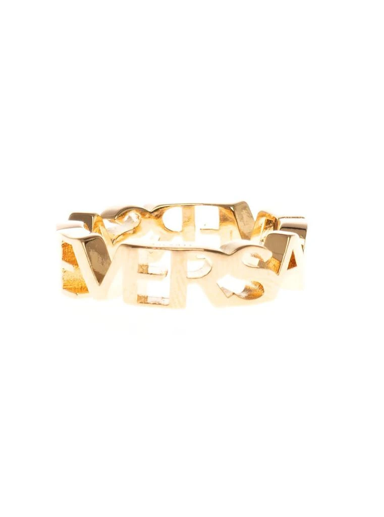 商品Versace|Versace Logo Lettering Shiny Ring,价格¥1594,第2张图片详细描述