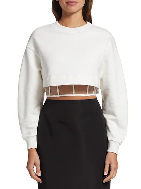 商品Alexander McQueen|Cropped Corset Sweatshirt,价格¥8612,第4张图片详细描述