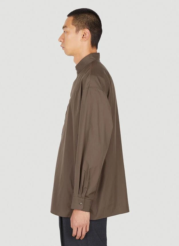 商品Lemaire|Mock Neck Shirt in Brown,价格¥2550,第3张图片详细描述