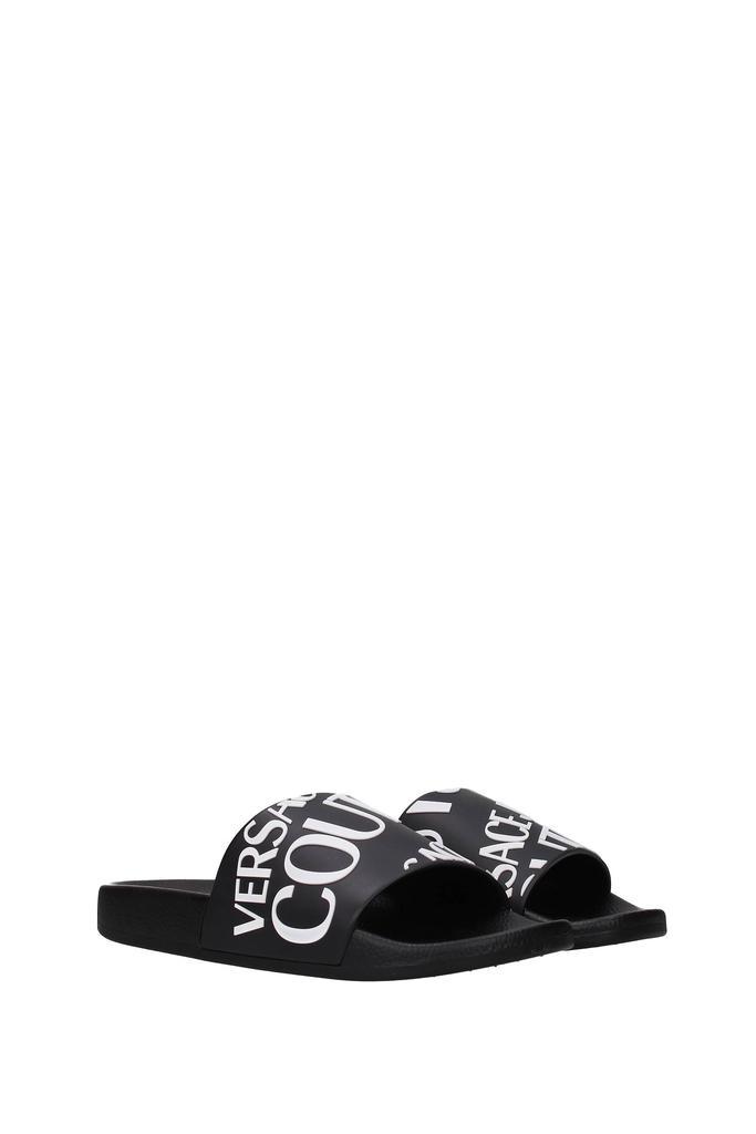 商品Versace|Slippers and clogs couture Rubber Black,价格¥316,第4张图片详细描述