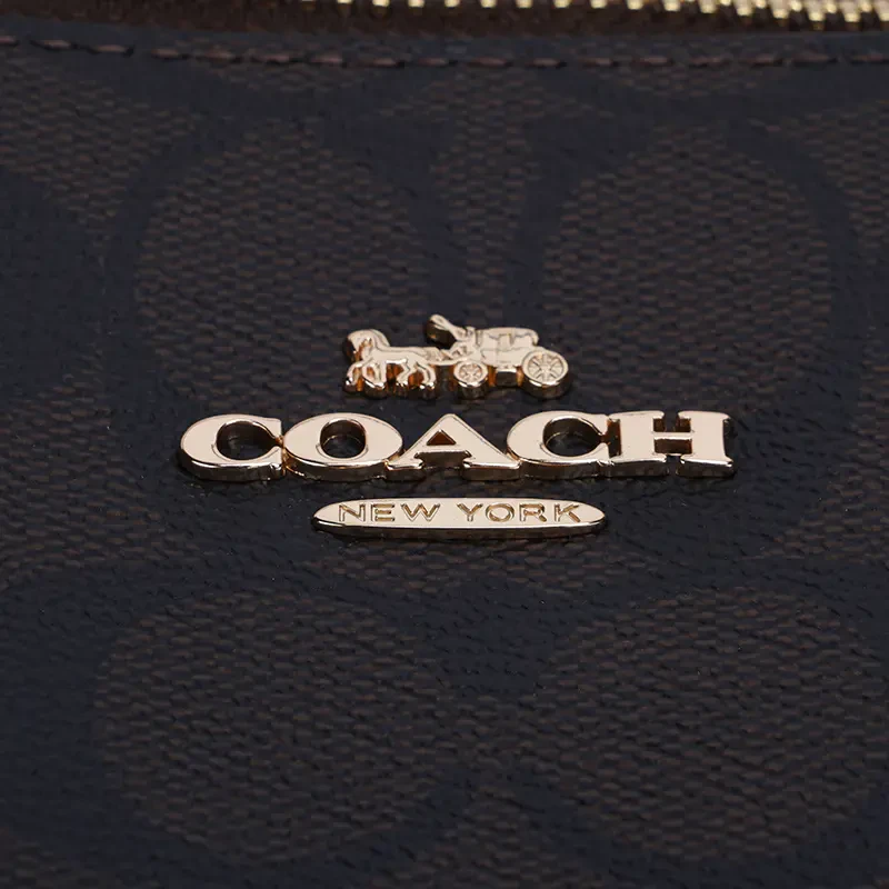 COACH蔻驰中号女士PVC配皮单肩手提托特包4455【香港直邮】 商品