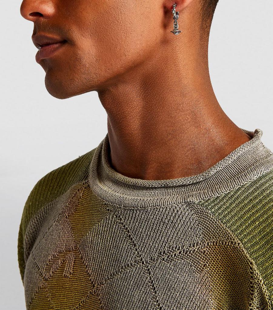 Vivienne Westwood Pauliana Orb Single Hoop Earring - BeyondStyle