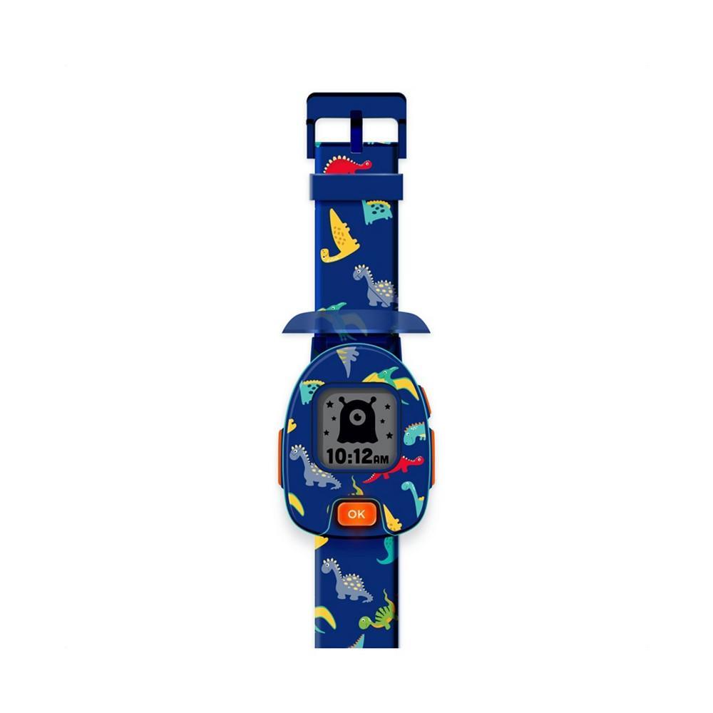 商品American Exchange|Unisex Kids Playzoom Dino Dark Blue Silicone Strap Smartwatch 42.5 mm,价格¥146,第1张图片