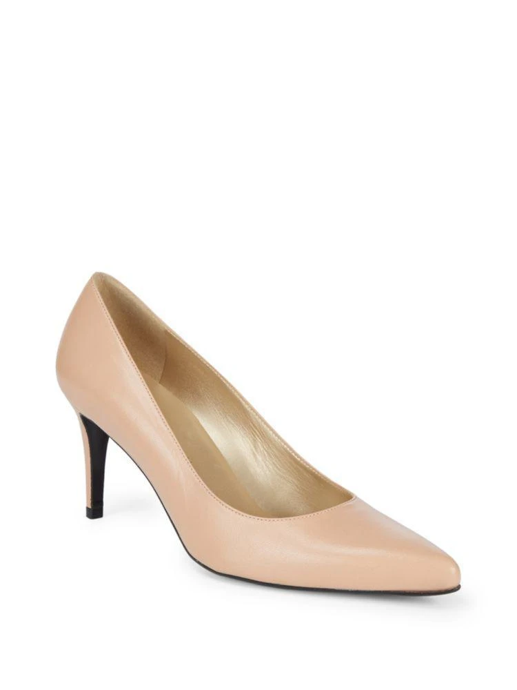 商品Stuart Weitzman|Pointed Toe Leather Pumps,价格¥944,第1张图片