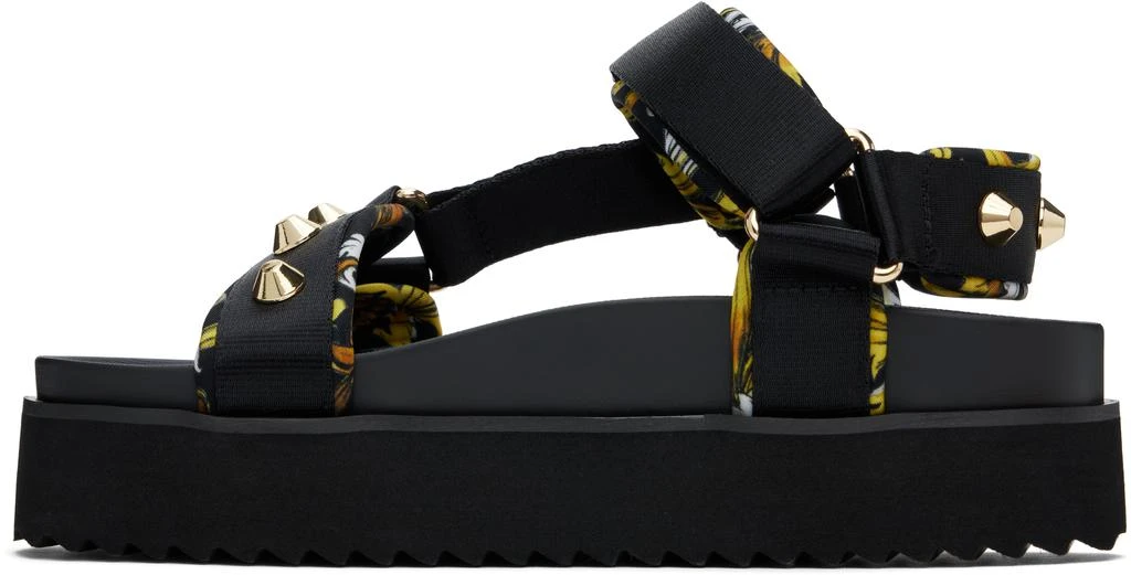 商品Versace|Black Beach Sandals,价格¥1840,第3张图片详细描述