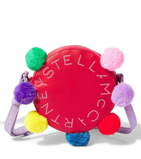 商品Stella McCartney|Logo pompom-trimmed shoulder bag,价格¥1197,第1张图片