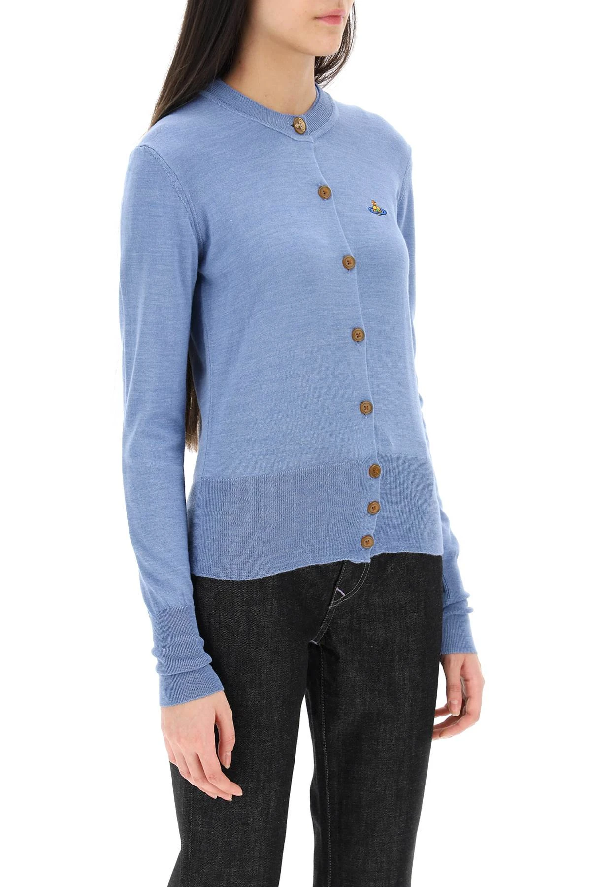 商品Vivienne Westwood|Vivienne Westwood 女士针织毛衣 1803001ZY000QK405 蓝色,价格¥1387,第3张图片详细描述