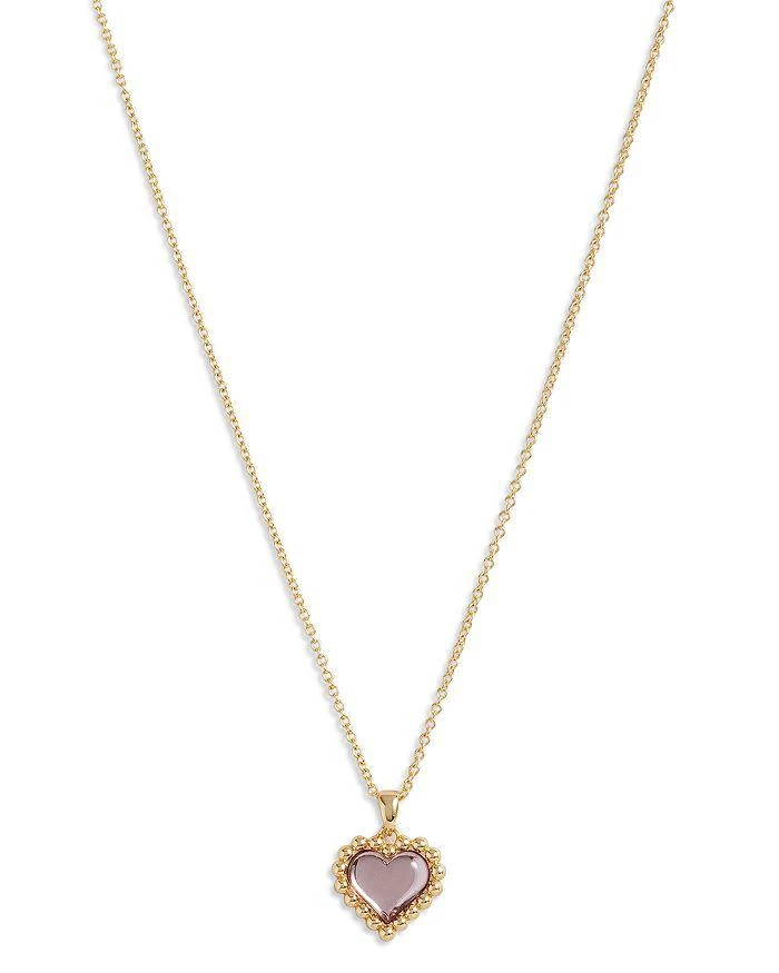 商品Ted Baker London|Harlyyn Crystal Heart Pendant Necklace in Gold Tone, 16.5"-18.5",价格¥283,第1张图片