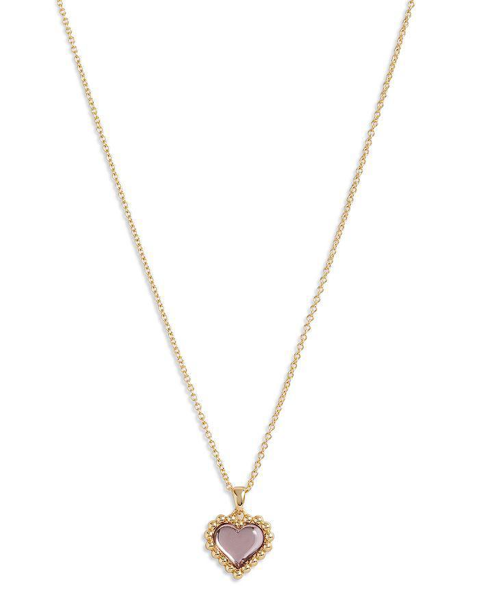 商品Ted Baker London|Harlyyn Crystal Heart Pendant Necklace in Gold Tone, 16.5"-18.5",价格¥273,第3张图片详细描述