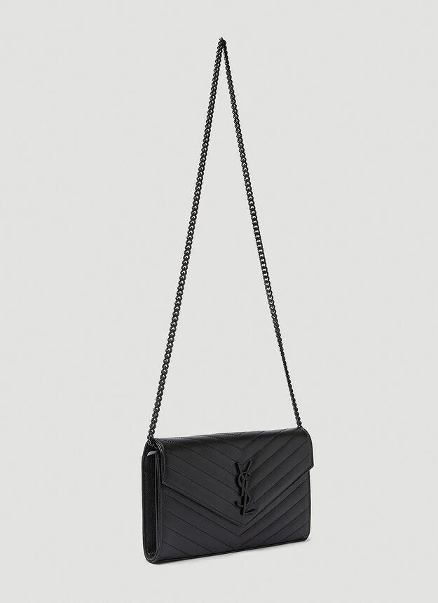 商品Yves Saint Laurent|Envelope Chain Wallet Shoulder Bag in Black,价格¥12381,第3张图片详细描述