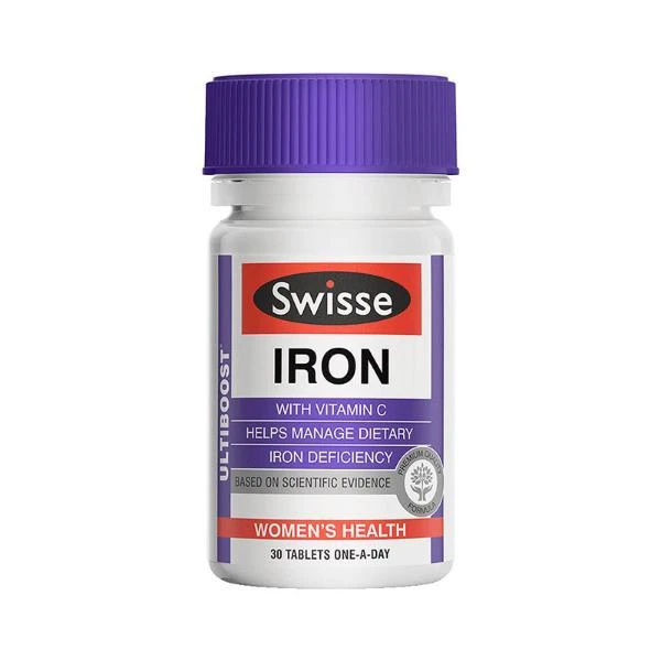 商品Swisse|Swisse Iron补铁片30粒铁元素片缺铁性贫血补血,价格¥75,第1张图片