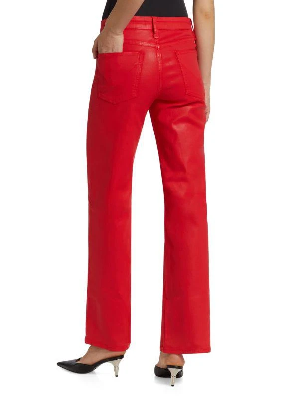 商品Hudson|Rosie Coated High-Rise Wide-Leg Jeans,价格¥787,第2张图片详细描述