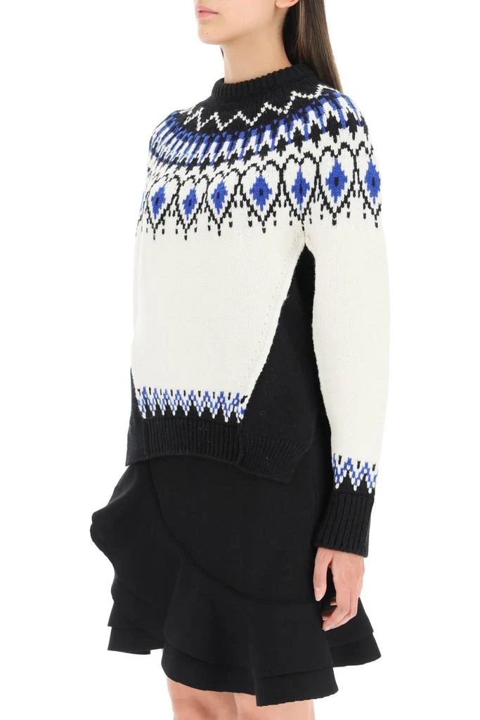 商品Alexander McQueen|Alexander mcqueen fair isle wool sweater,价格¥5241,第4张图片详细描述