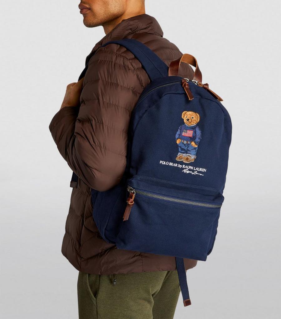 Large Canvas Polo Bear Backpack商品第2张图片规格展示