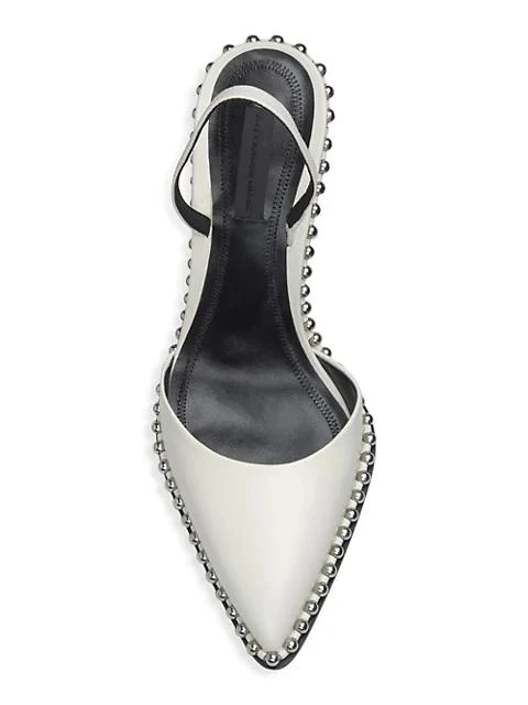 商品Alexander Wang|Rina Studded Leather Slingback Pumps,价格¥1680,第5张图片详细描述