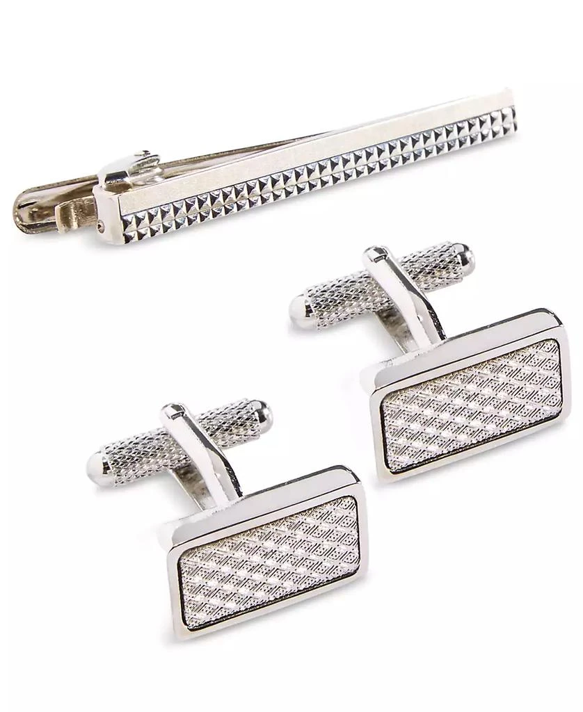 商品Perry Ellis|Knitting Cuff Links & Tie Bar Set,价格¥237,第1张图片