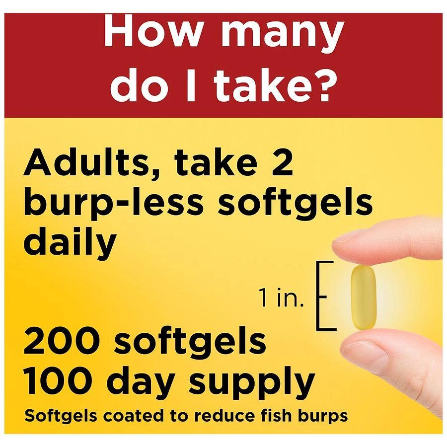 Burp Less Fish Oil 1200 mg Softgels 商品