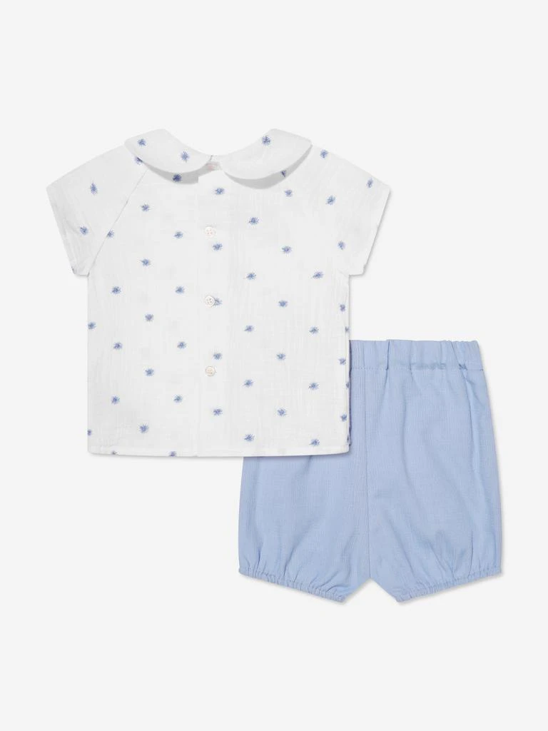 商品Paz Rodriguez|Paz Rodriguez Baby Boys Blouse And Shorts Set in Blue,价格¥339,第3张图片详细描述