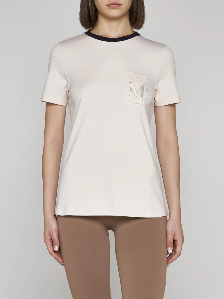 商品Max Mara|Lecito Logo Cotton T-shirt,价格¥972,第3张图片详细描述