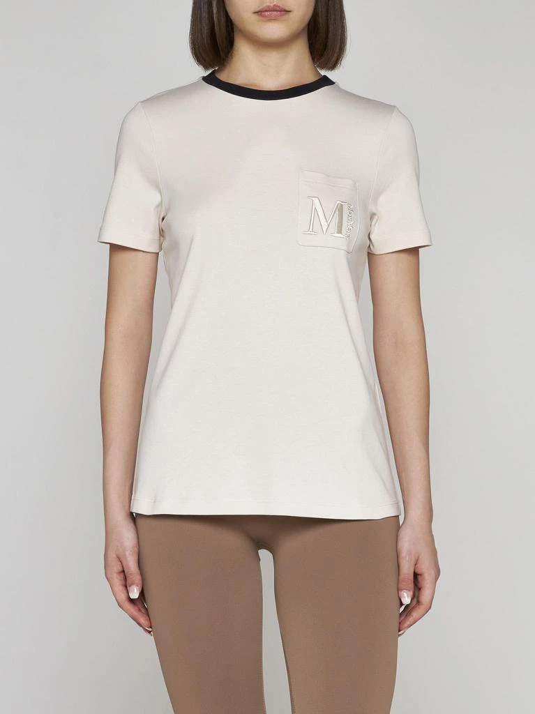 商品Max Mara|Lecito Logo Cotton T-shirt,价格¥1047,第3张图片详细描述