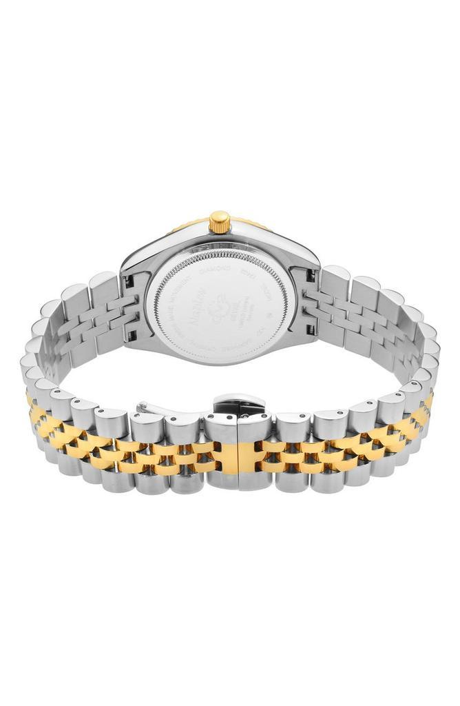 商品Gevril|GV2 Naples Two-tone Diamond Quartz Bracelet Watch, 34mm,价格¥3379,第4张图片详细描述