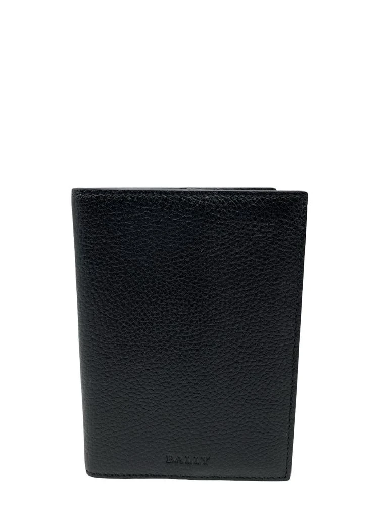 商品Bally|NEW Bally Trevor Men's 6207497 Black Embossed Leather Passport Wallet MSRP,价格¥1467,第1张图片