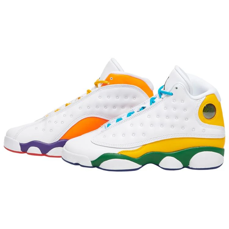 商品Jordan|Jordan Retro 13 - Boys' Grade School篮球鞋 漆皮 反转熊猫 反熊,价格¥867-¥1130,第2张图片详细描述