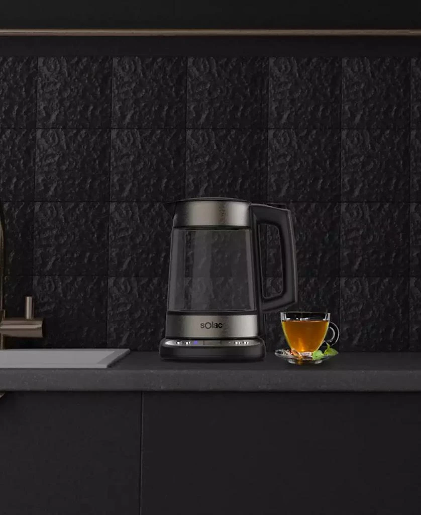 商品SOLAC|Aroa Premium Cordless Glass Electric Brew Kettle with Adjustable Temperature,价格¥668,第4张图片详细描述