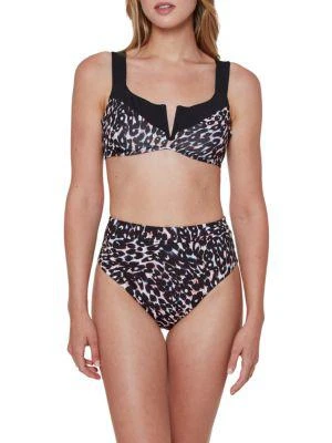 商品Sanctuary|Stay Cool Leopard Bikini Top,价格¥80,第1张图片